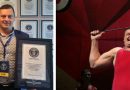 Наибольшее количество согнутых металлических прутов о голову