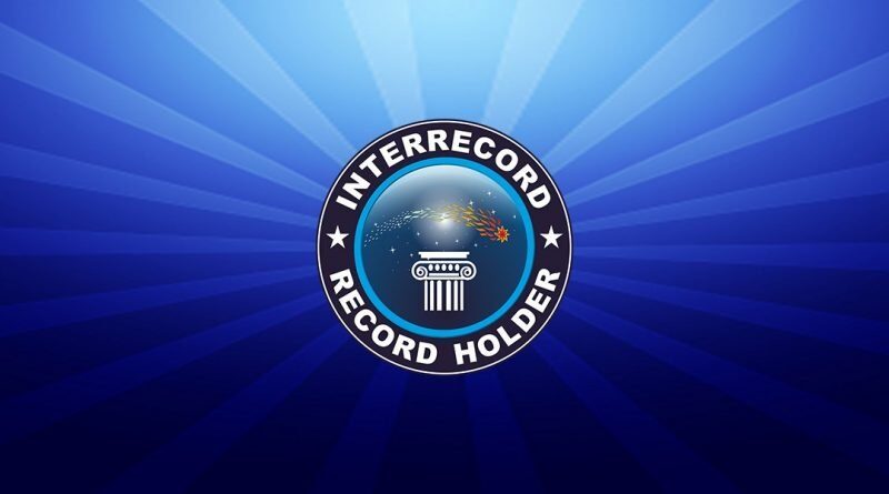 Интеррекорд -фиксирующий мировые и национальные рекорды.