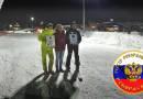 Самый массовый спуск с горы на лыжах и сноубордах с факелами